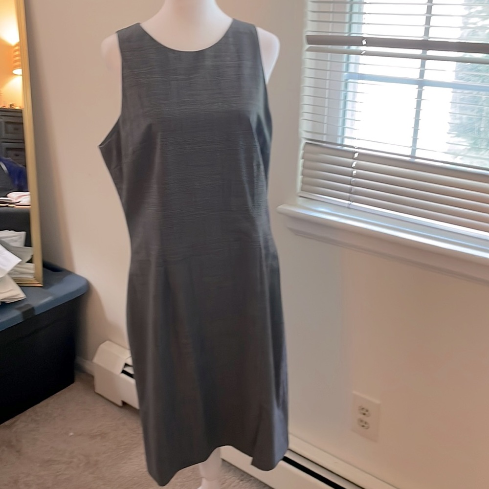 Gray suiting dress